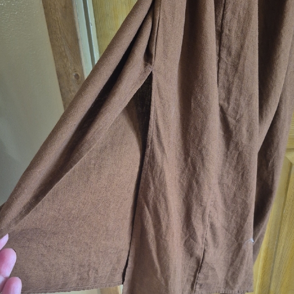 GAP Chocolate Brown High Low Dress Open Back Adjustable Straps Size XXL New Tags - Picture 8 of 12